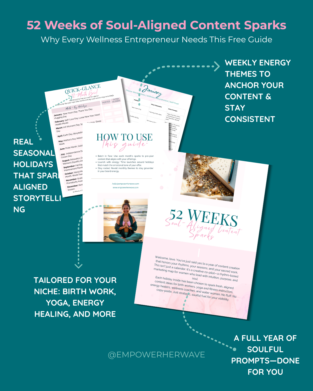 ✨ Get 52 Weeks of Soul-Aligned Content Sparks